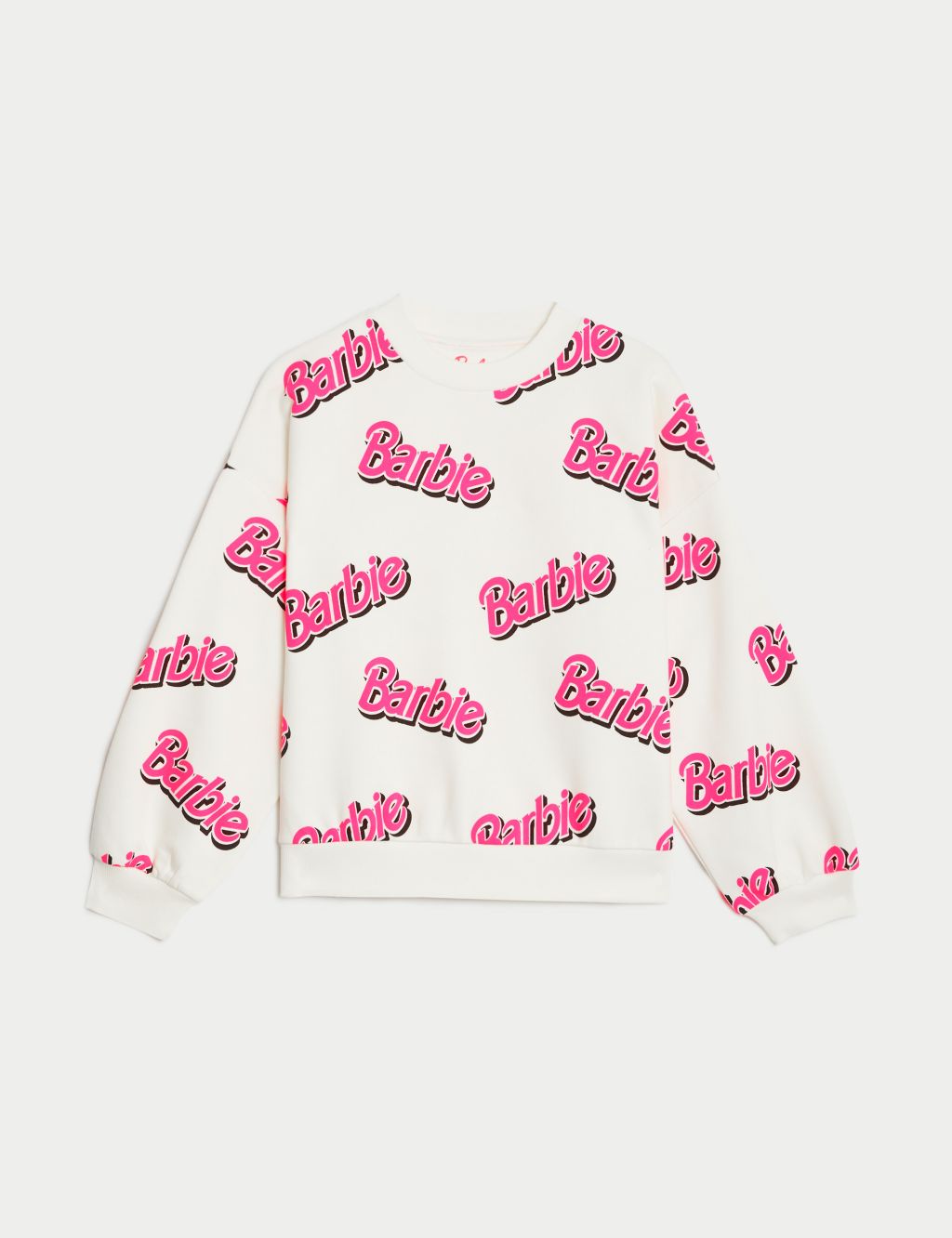 Cotton Rich Barbie™ Print Sweatshirt (5-16 Yrs) image 2