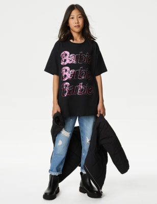 

Girls M&S Collection Cotton Rich Barbie™ Sequin T-Shirt (5-16 Yrs) - Charcoal, Charcoal