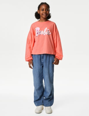 

Girls M&S Collection Pure Cotton Barbie™ Slogan Top (6-16 Yrs) - Pink, Pink