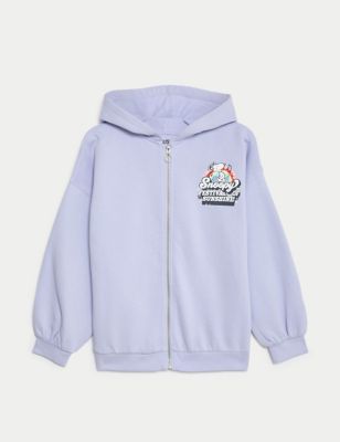 M&S Girls Cotton Rich Snoopy Zip Hoodie (6-16 Yrs) - 6-7 Y - Lilac, Lilac