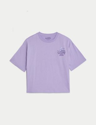 M&S Pure Cotton Harry Pottertm T-Shirt (6-16 Yrs) - 7-8 Y - Lilac, Lilac