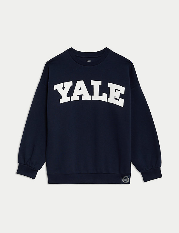 Cotton Rich Yale University™ Sweatshirt (6 -16 Yrs) - DE
