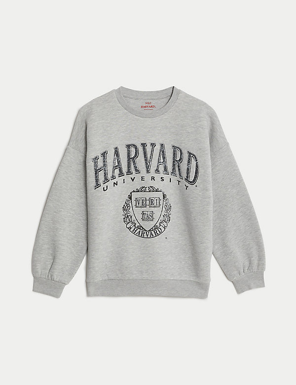 Sweatshirt mit hohem Bauwollanteil und Harvard™-Motiv (6–16 Jahre) - DE