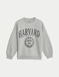 Sweatshirt Bahan Katun Motif Harvard™ (6-16 Thn)