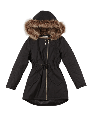 Faux Fur Hooded Thermal Parka with Stormwear™ (5-14 Years) | M&S