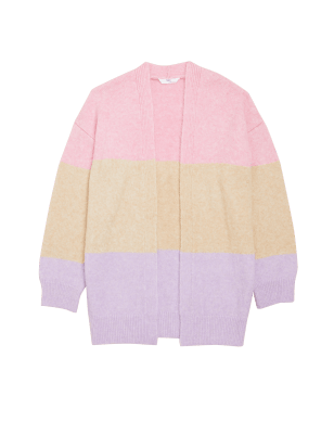 

Girls M&S Collection Striped Cardigan (6-16 Yrs) - Multi, Multi