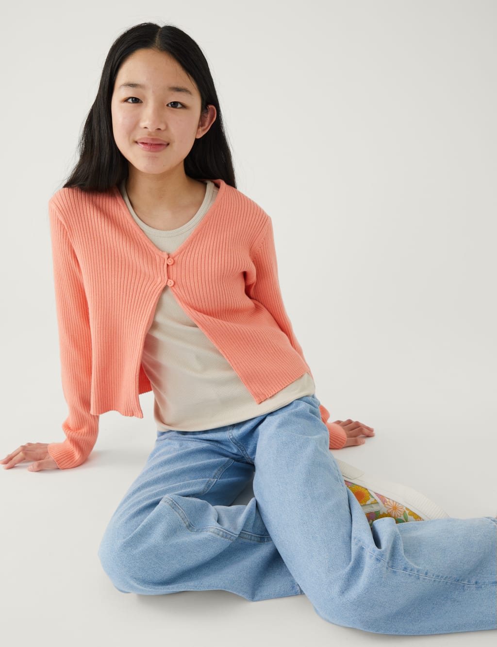 Ribbed Cardigan (6-16 Yrs) image 1