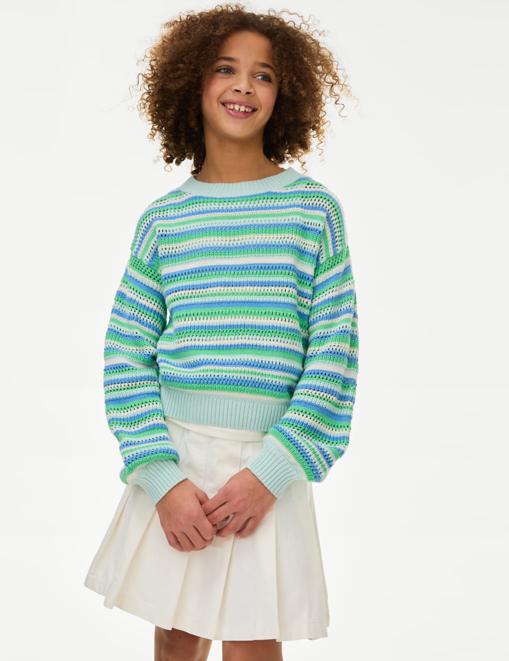 Pure Cotton Knitted Jumper (6-16 Yrs)