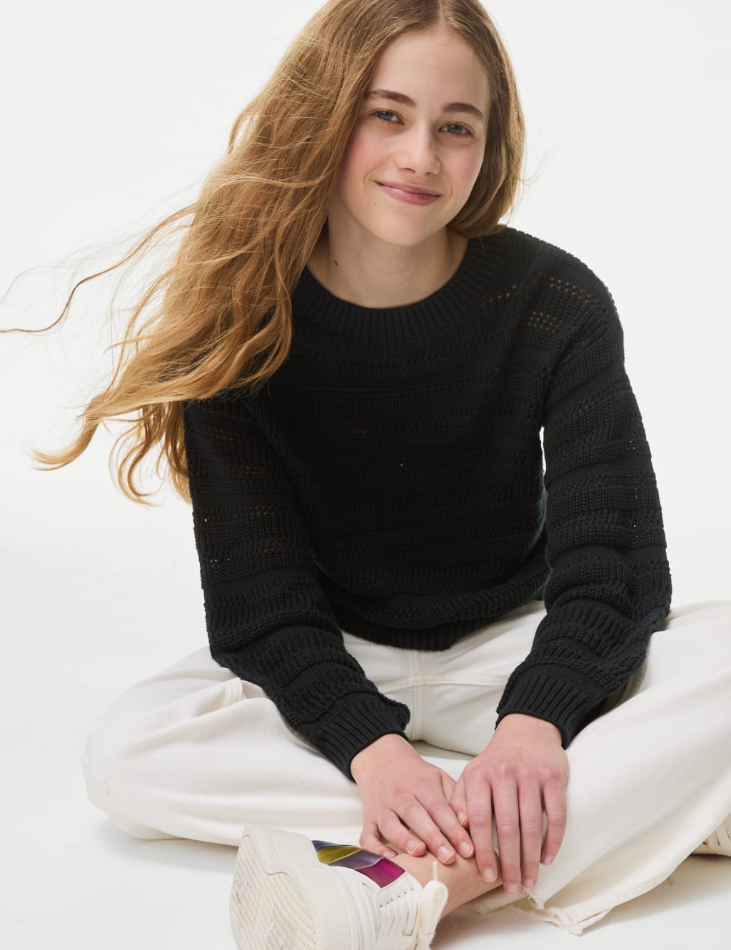 Black jumper girls sale