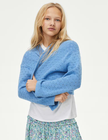 Marks and spencer girls jumpers on sale