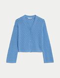 Pure Cotton Knitted Cardigan (6-16 Yrs)