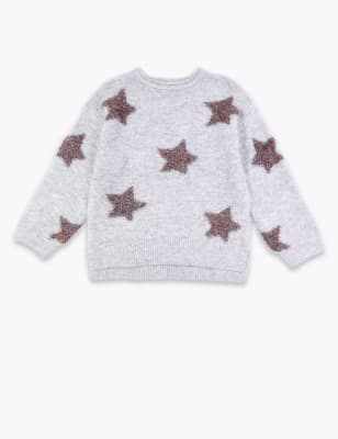 Svetr s&nbsp;potiskem hvězd (3-16&nbsp;let)
