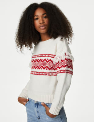 Fair Isle Knitted Jumper (6-16 Yrs) - CA