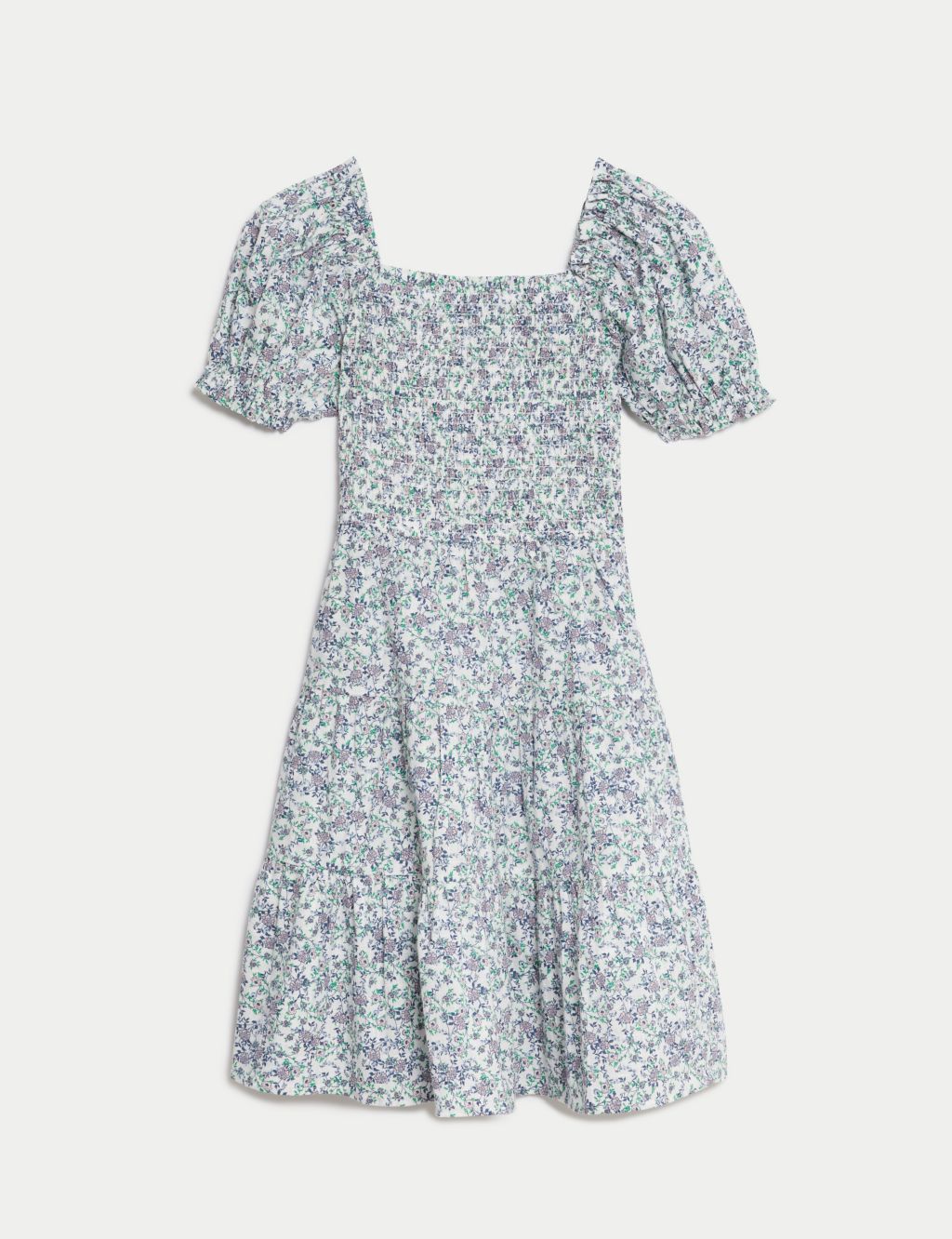 Pure Cotton Floral Dress (6-16 Yrs)