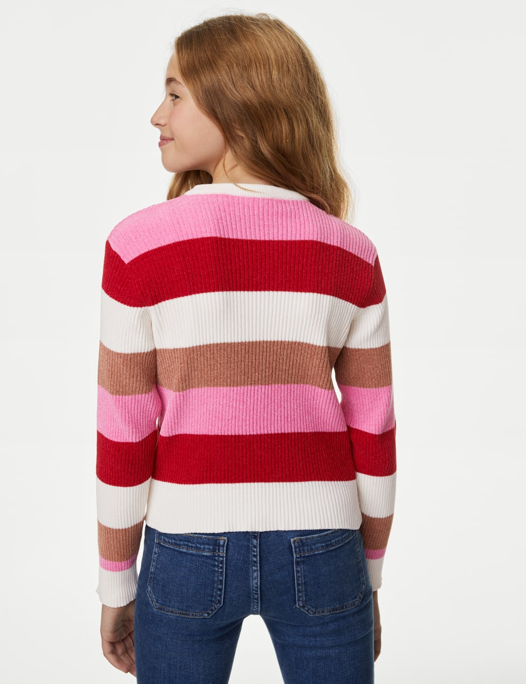 Knitted Striped Jumper (6-16 Yrs) image 4