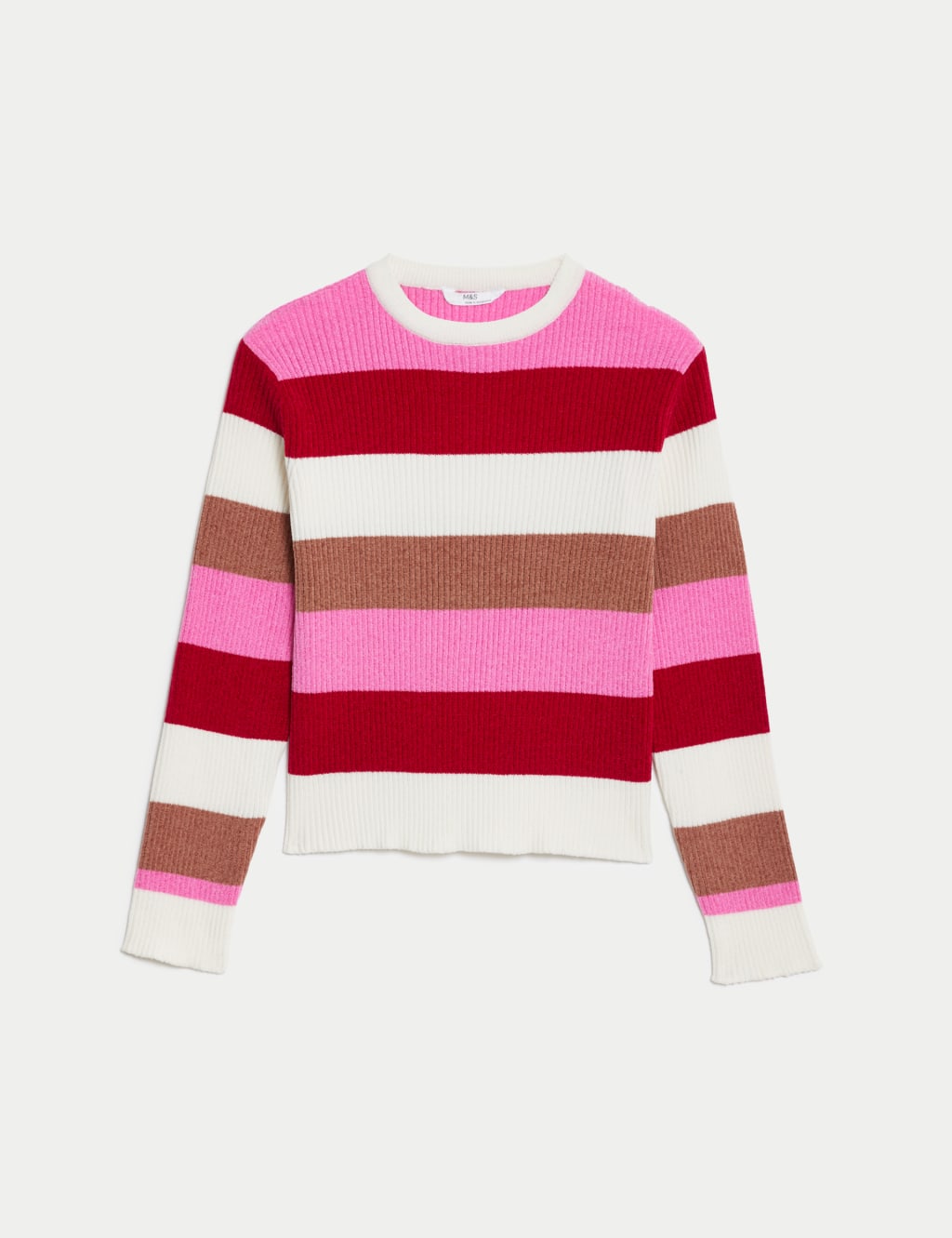 Knitted Striped Jumper (6-16 Yrs) image 2