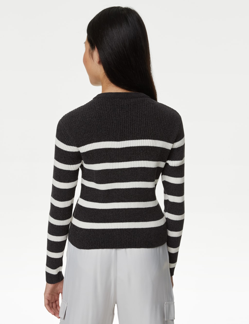 Knitted Striped Jumper (6-16 Yrs) image 4