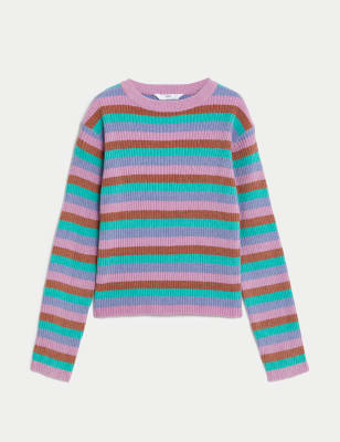 Knitted Striped Jumper (6-16 Yrs)