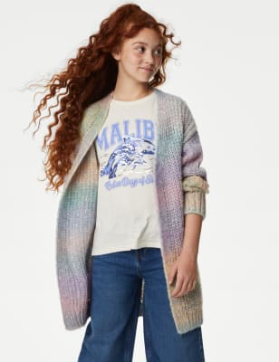 

Girls M&S Collection Cotton Blend Rainbow Cardigan (6-16 Yrs) - Multi, Multi