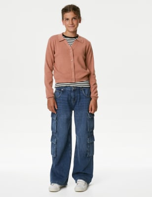 

M&S Collection Strickjacke (6-16 Jahre) - Brown, Brown