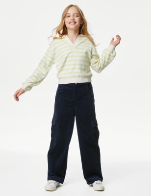 Pure Cotton Cargo Trousers (6-16 Yrs) - BN