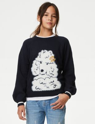 Poodle Knitted Jumper (6-16 Yrs)