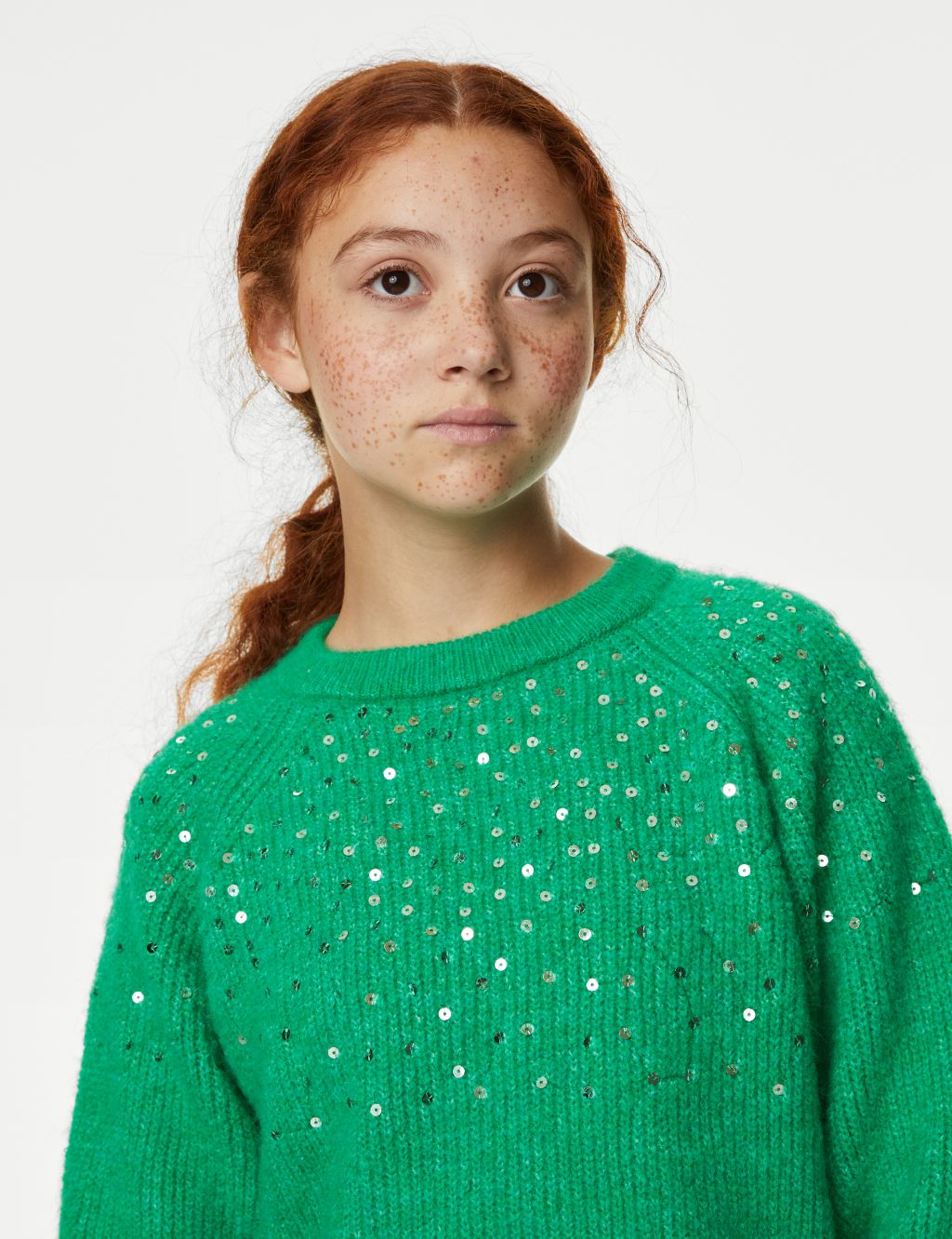 Sequin Knitted Jumper (6-16 Yrs) image 1