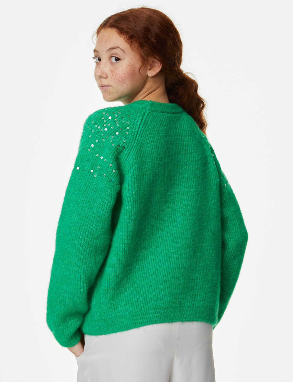 Sequin Knitted Jumper (6-16 Yrs) image 4