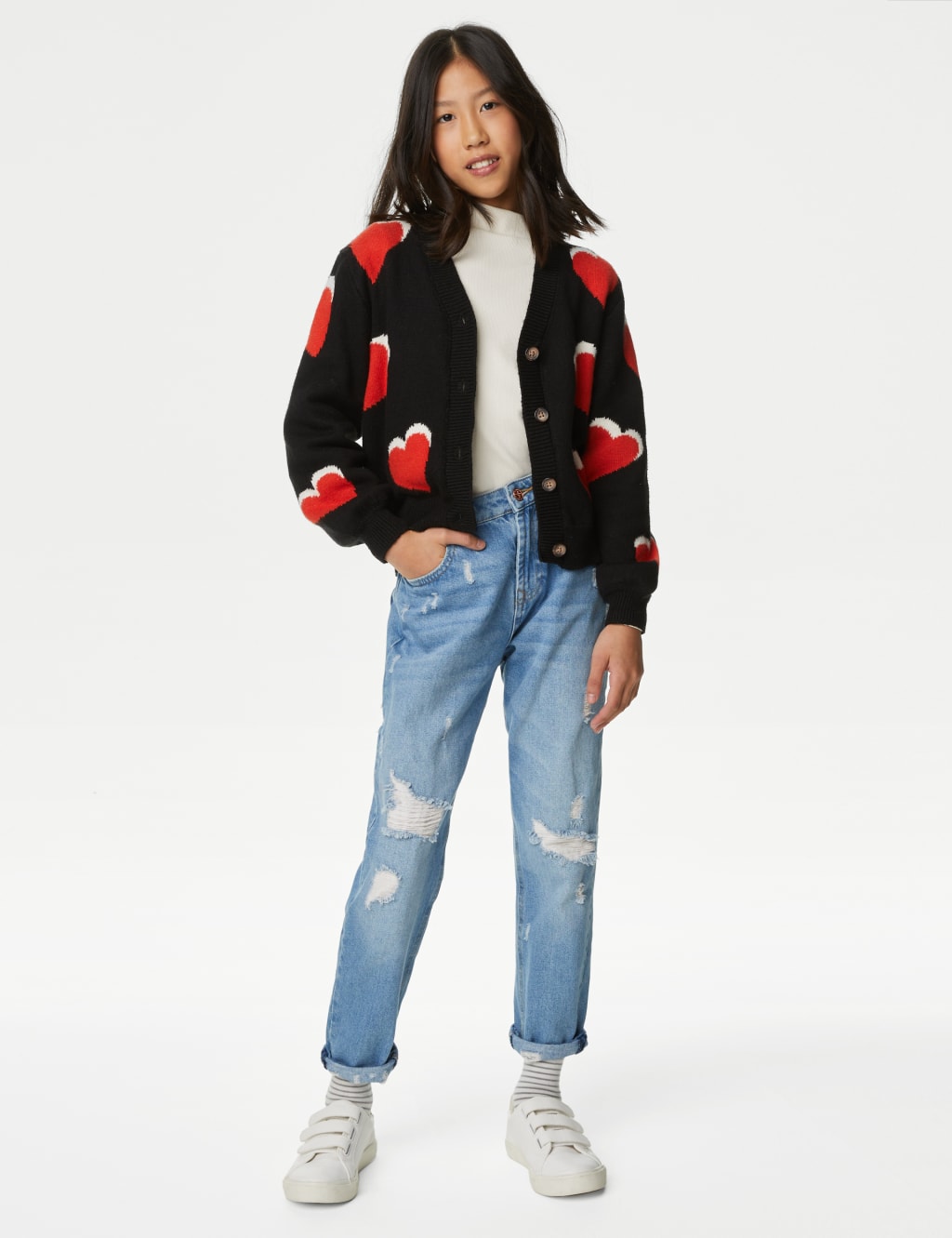 Heart Cardigan (6-16 Yrs) image 1