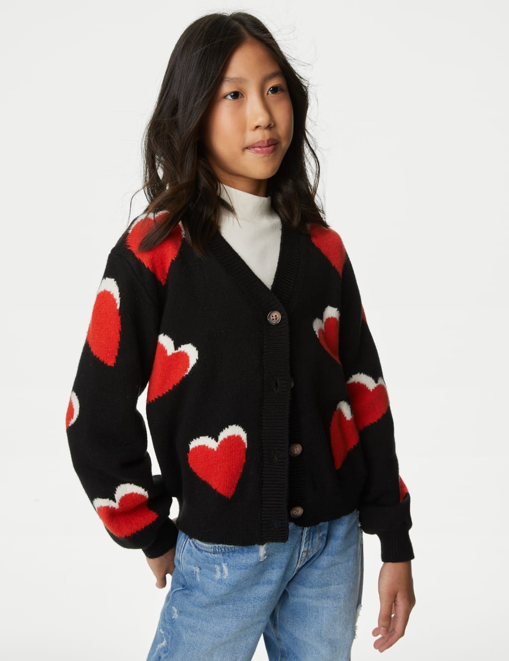 Heart Cardigan (6-16 Yrs) image 3