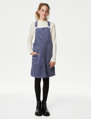 

Girls M&S Collection Pure Cotton Pinafore (6-16 Yrs) - Blue, Blue