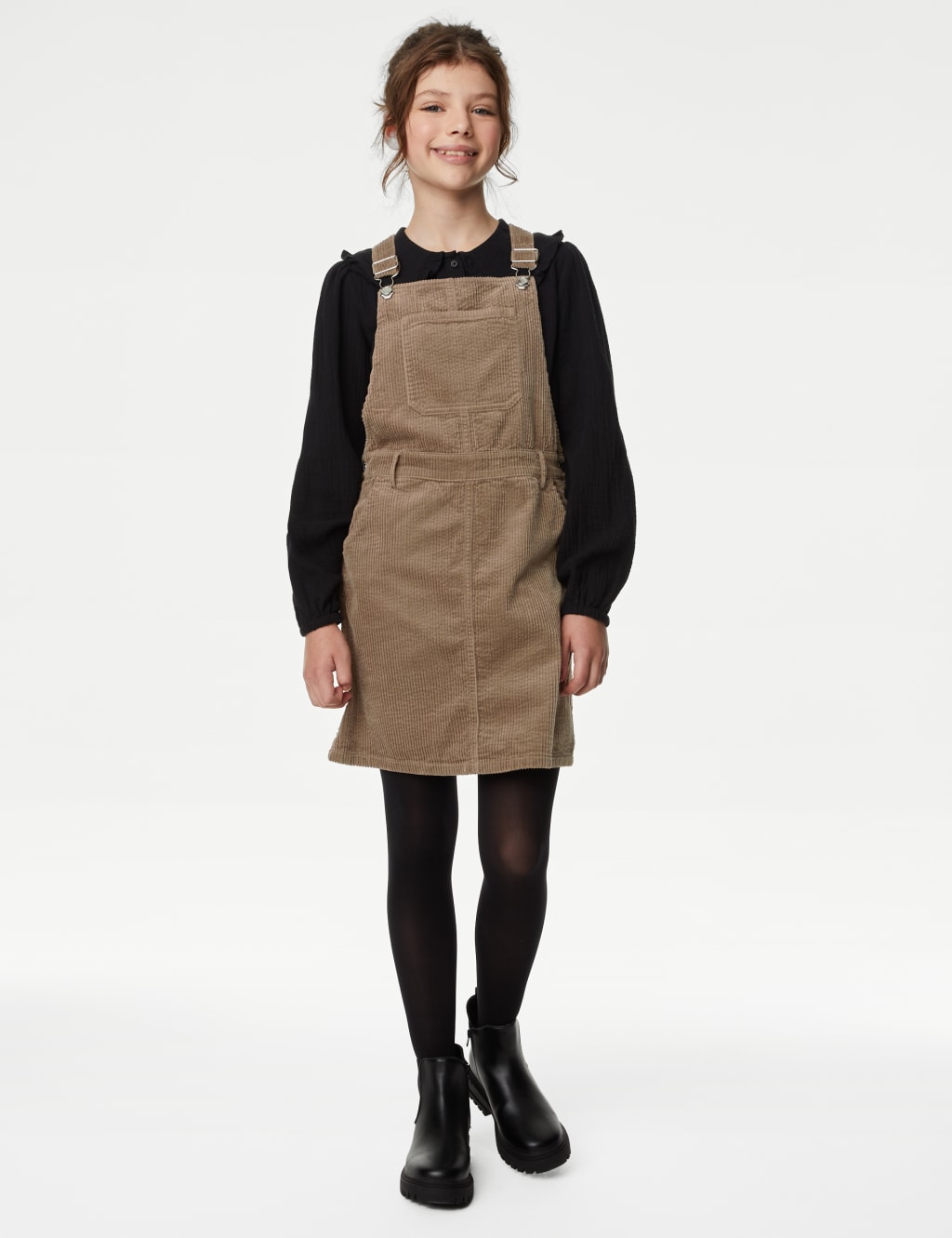 Pure Cotton Pinafore (6-16 Yrs) image 3