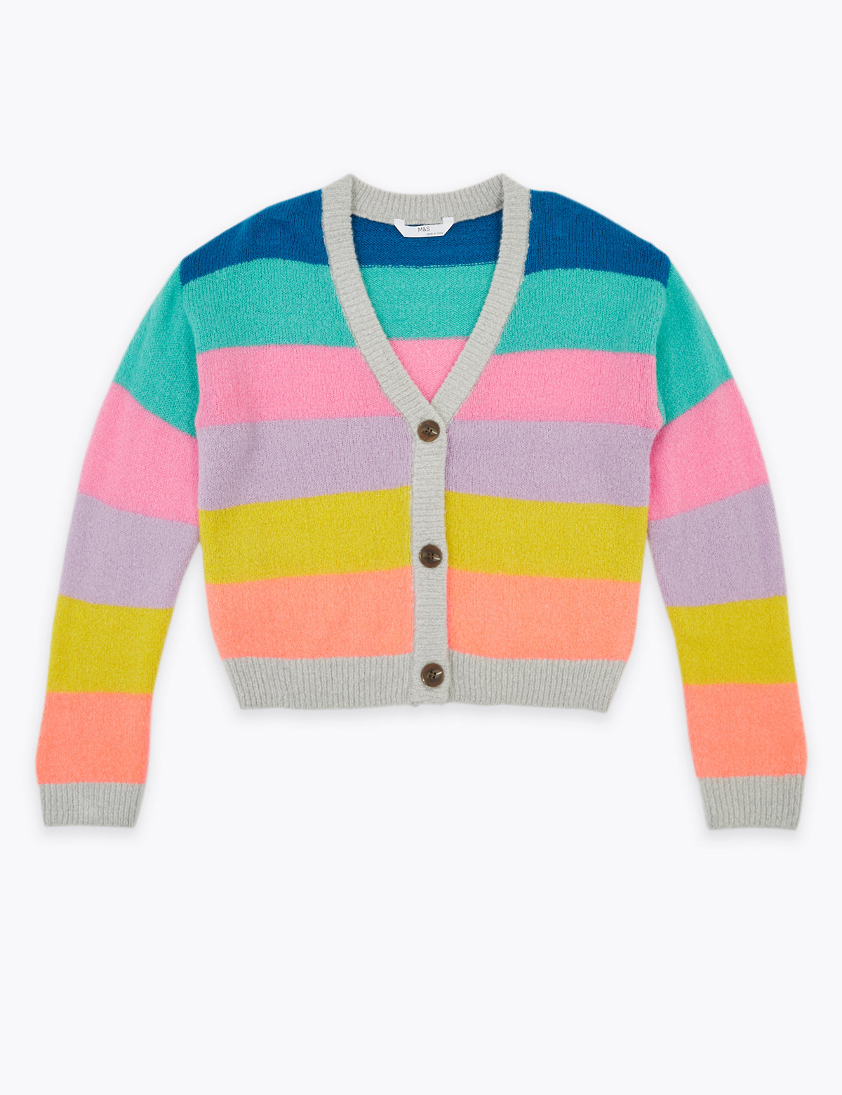 Rainbow Striped Cardigan (6-16 Yrs)
