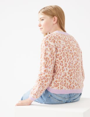 Marks and spencer hotsell pink leopard print jumper