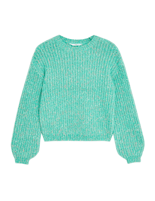 

Girls M&S Collection Knitted Jumper (6-16 Yrs) - Green Mix, Green Mix