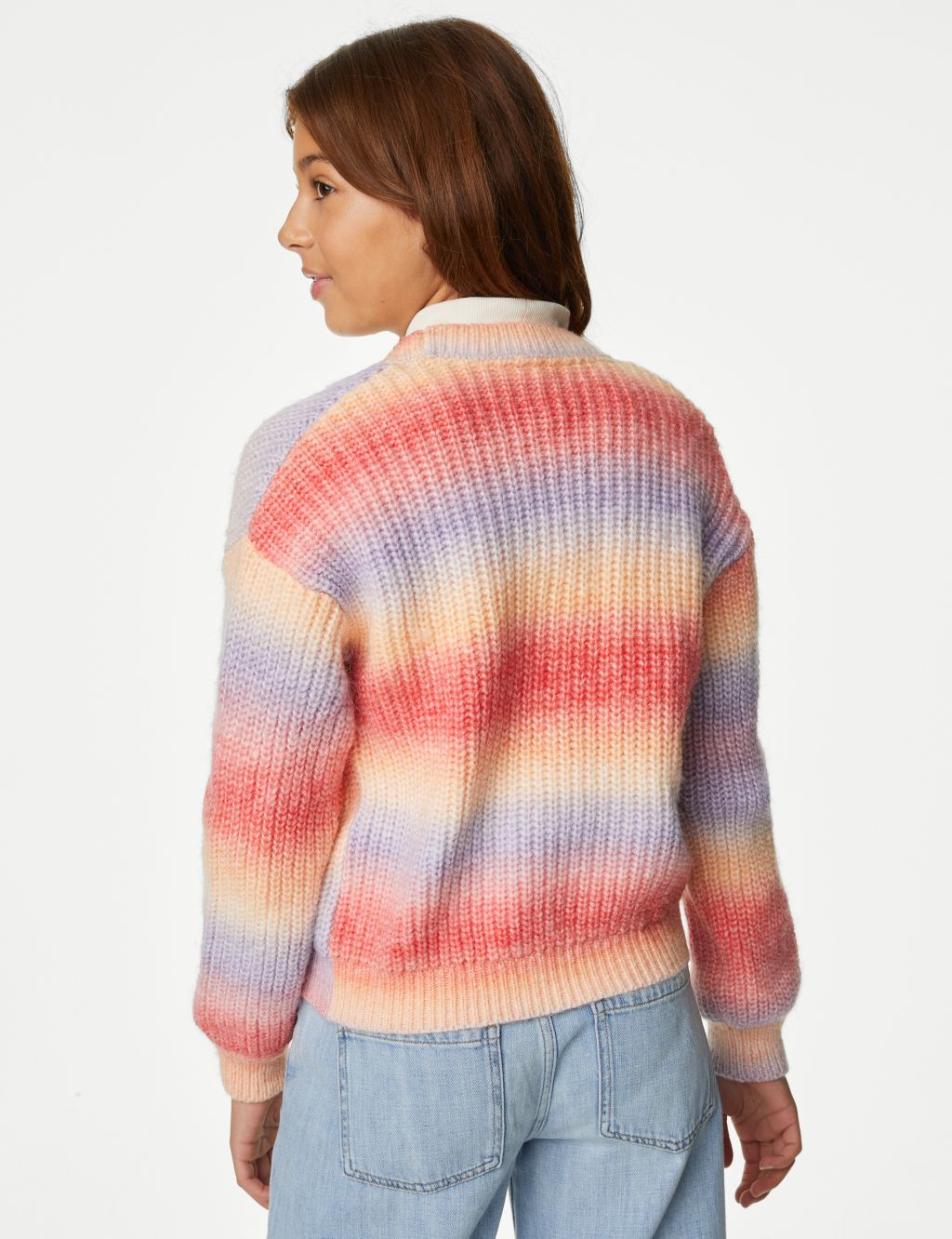 Ombre Knitted Cardigan (6-16 Yrs) image 5