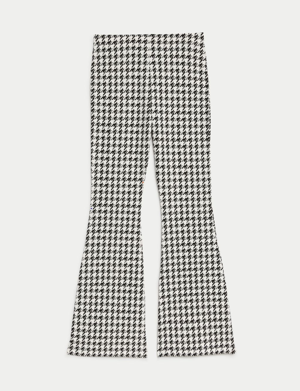 Cotton Rich Dogtooth Flared Leggings (6-16 Yrs) image 2