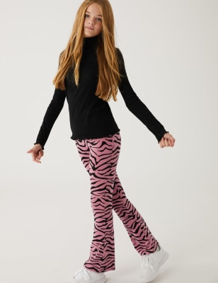 Pink on sale zebra leggings