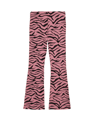 

Girls M&S Collection Cotton Rich Zebra Print Flared Leggings (6 - 16 Yrs) - Black Mix, Black Mix