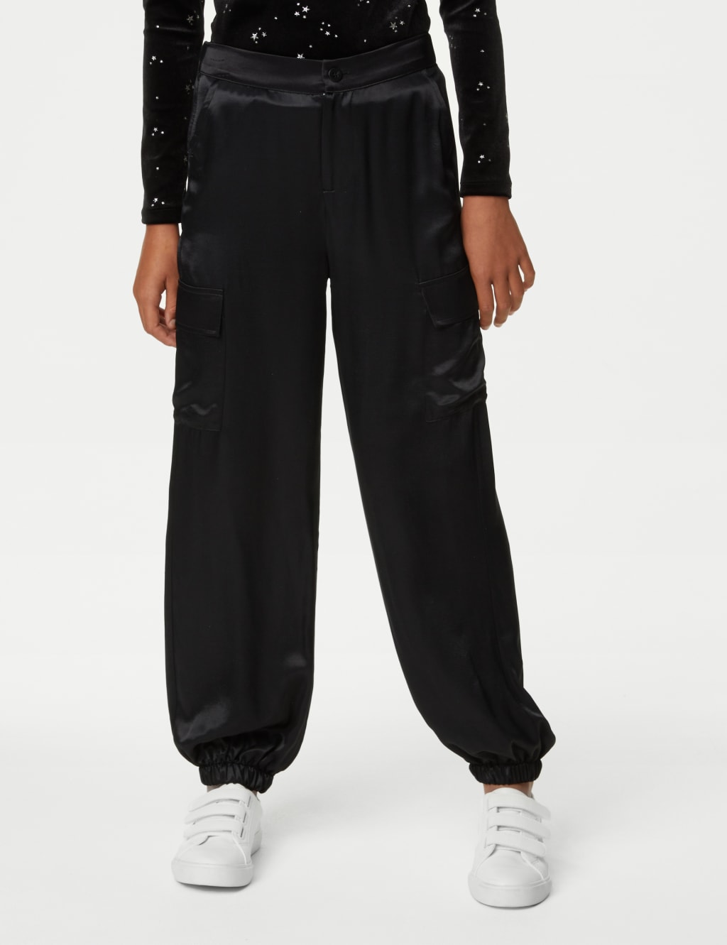 Satin Cargo Trousers (6-16 Yrs) image 4