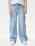 Jean cargo coupe large en jean (du 6 au 16&nbsp;ans)