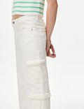 Kapsáčové džíny s&nbsp;vysokým podílem bavlny (6–16&nbsp;let)