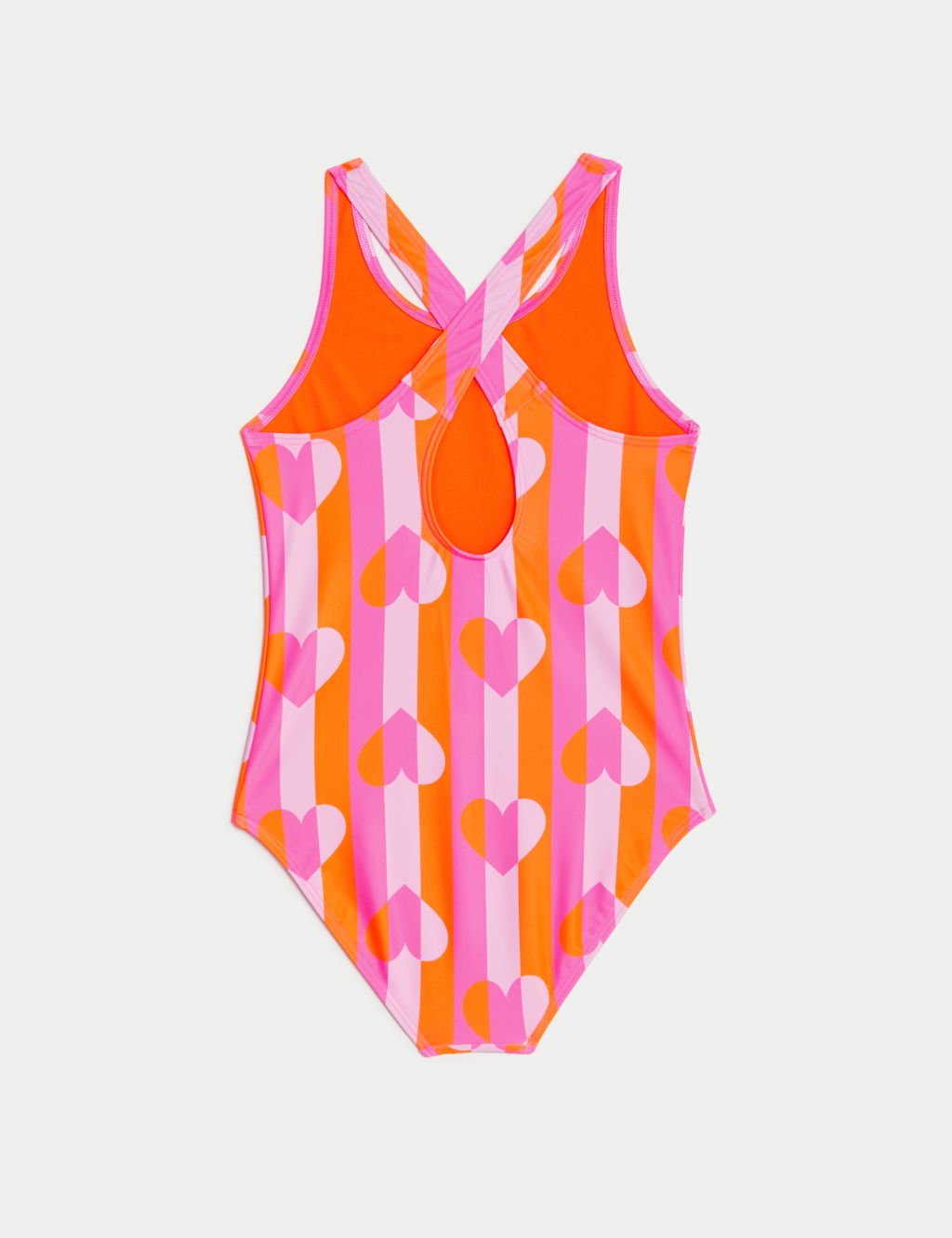Striped Heart Swimsuit (6-16 Yrs) image 2