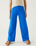 Cotton Blend Flared Trousers (6-16 Yrs)