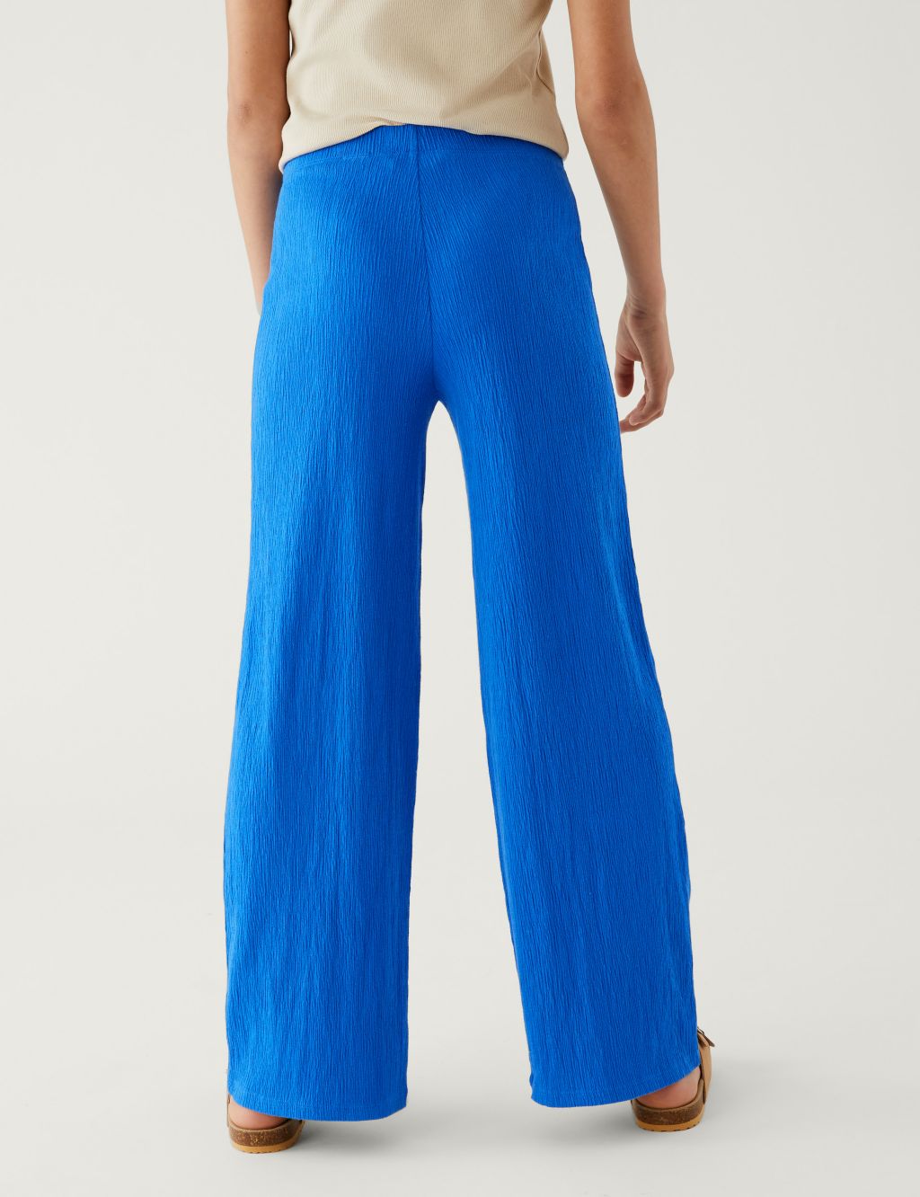Cotton Blend Flared Trousers (6-16 Yrs) image 4