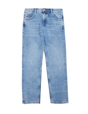 

Girls M&S Collection Mom Fit Denim Jeans (6-16 Yrs), Denim