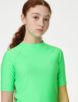 

Girls M&S Collection Rash Vest (6-16 Yrs) - Green, Green