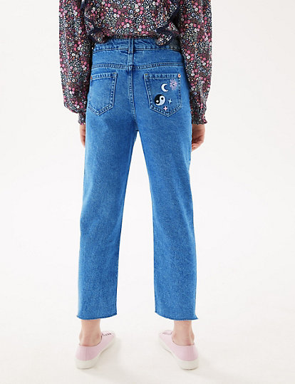 Denim Embroidered Jeans (6-16 Yrs)