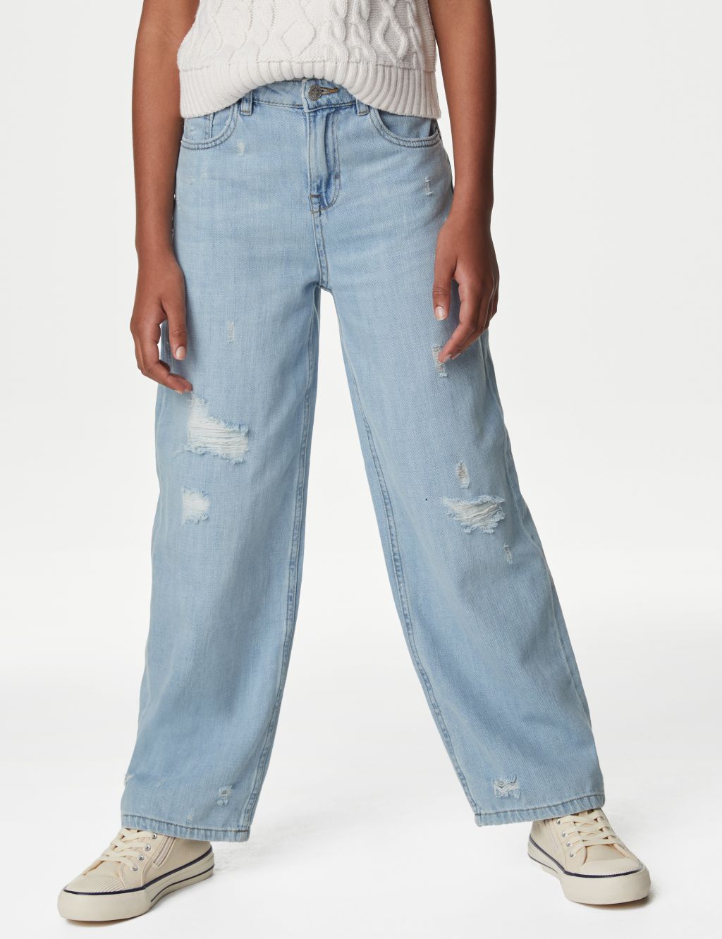 Relaxed Denim Jeans (6-16 Yrs) image 4