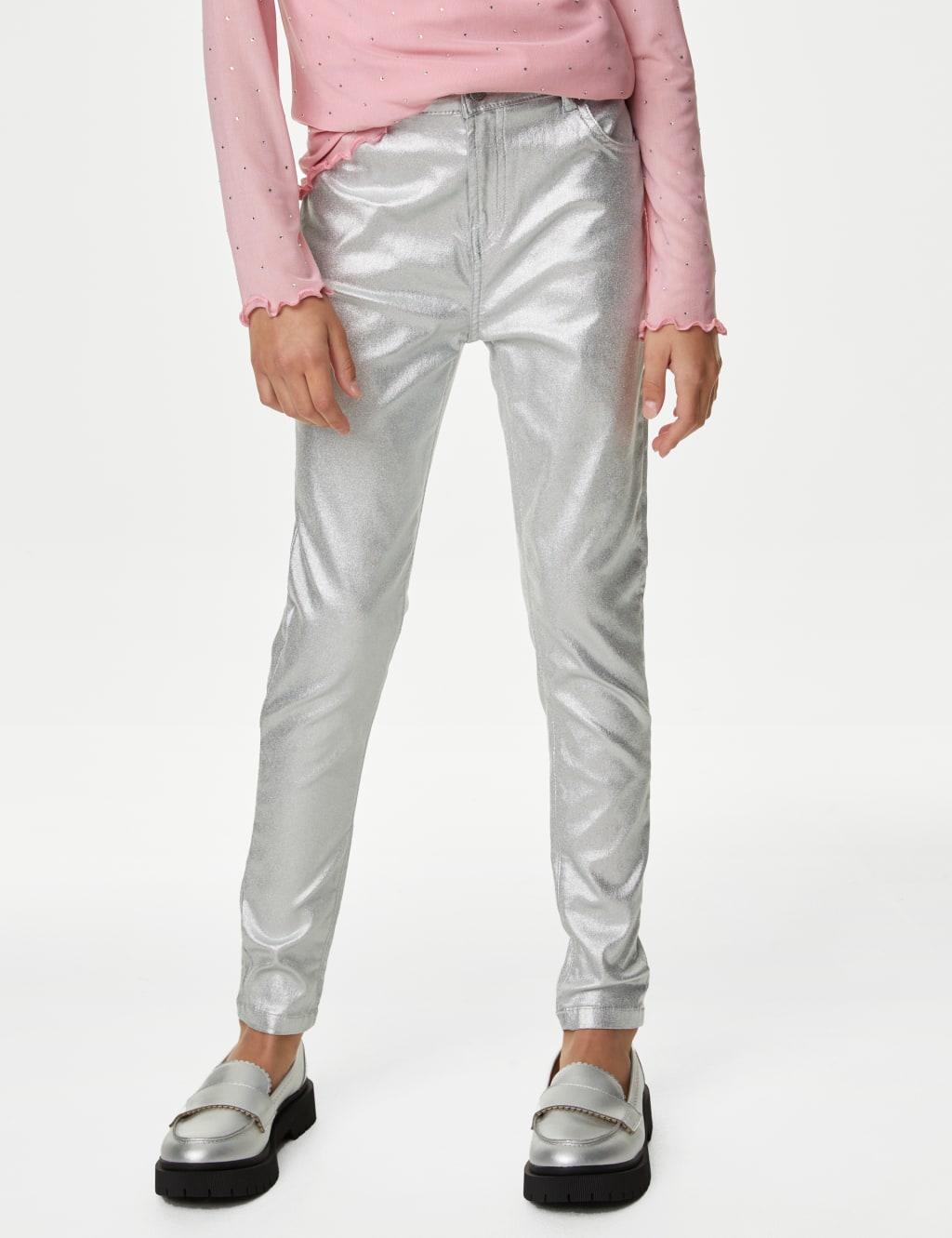 Skinny Foil Jeans (6-16 Yrs) image 3